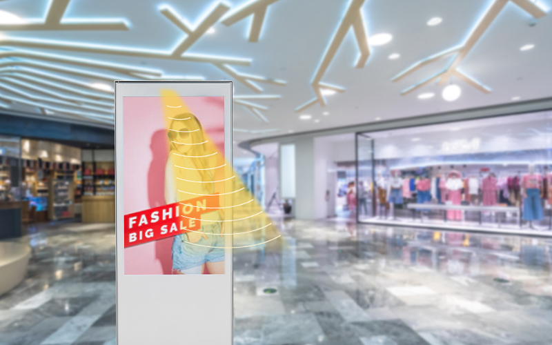 數(shù)字標(biāo)牌集成定向揚(yáng)聲器