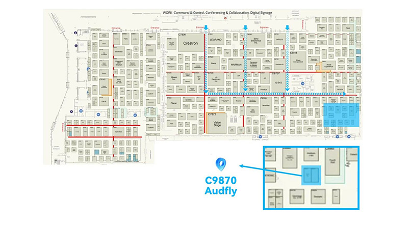 清聽聲學(xué)InfoComm2026展位示意圖